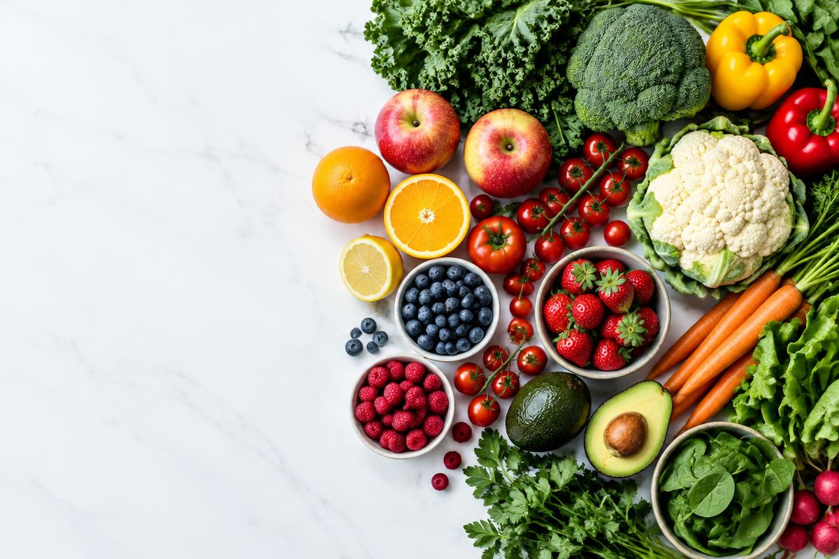 Fresh fruit and vegetables for dietitian nutrition services